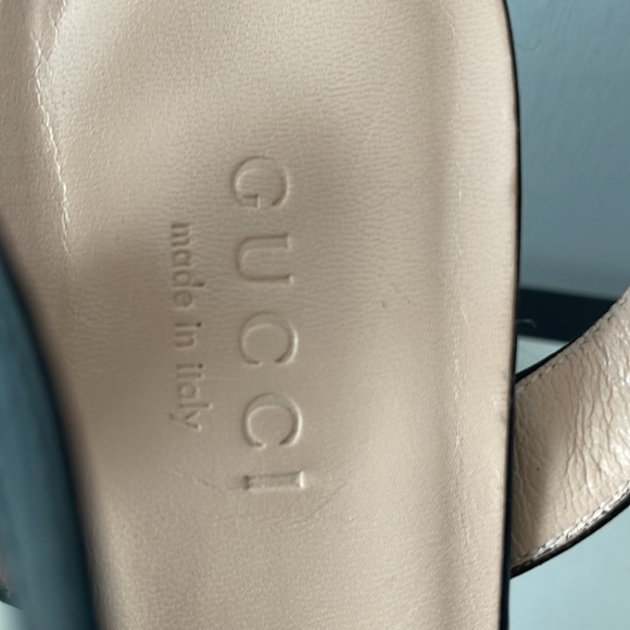 Gucci GG leather mid heel sandals - Picture 12 of 12